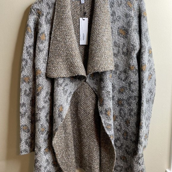 NWT Cupcakes and Cashmere Mel Leopard Jacquard Kni - Picture 3 of 7